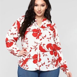Floral Emotions Top - White/Combo